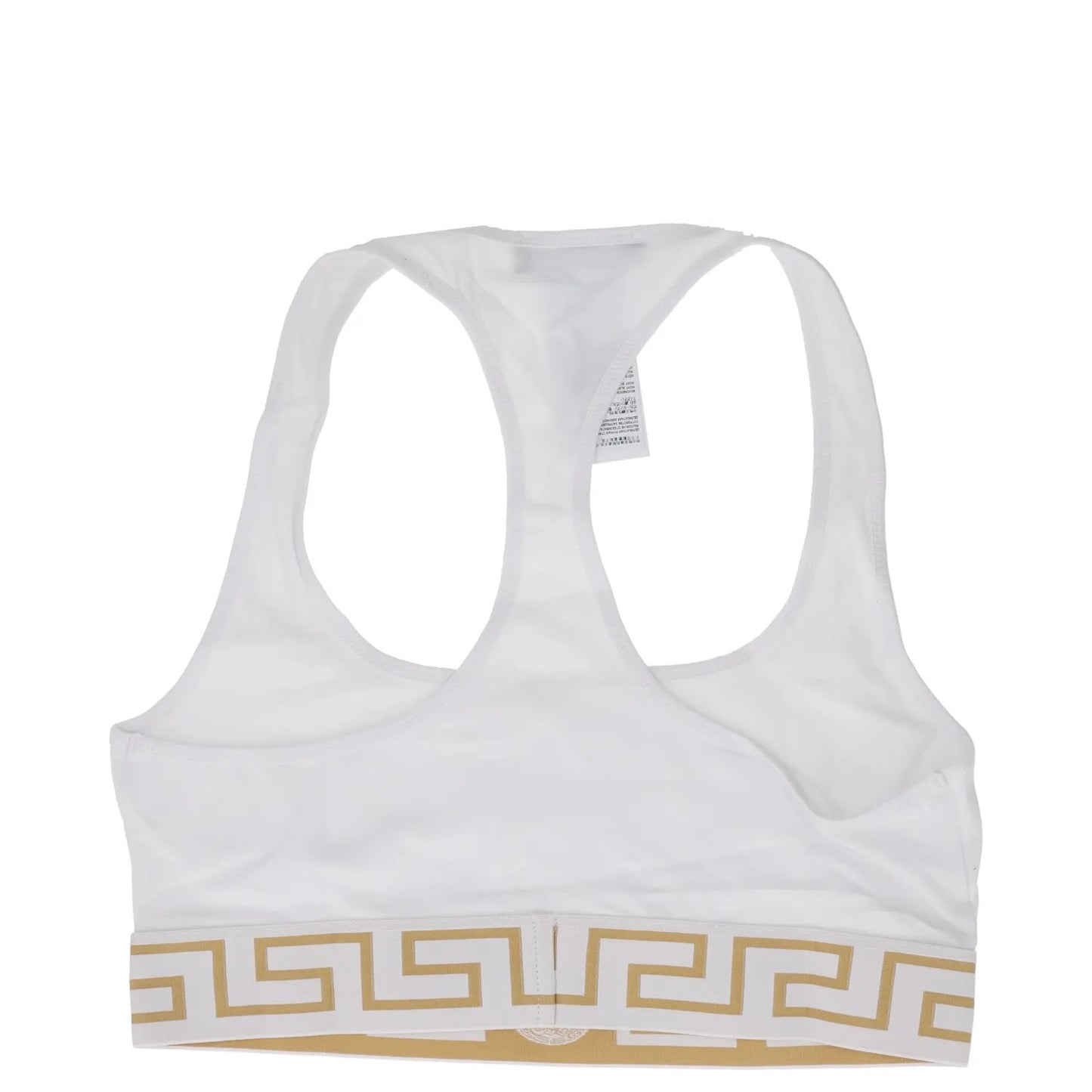 VERSACE Womens Bra Soft Cup Square Neck Topeka White Greek Racerback 2 RRP 75 — View 5