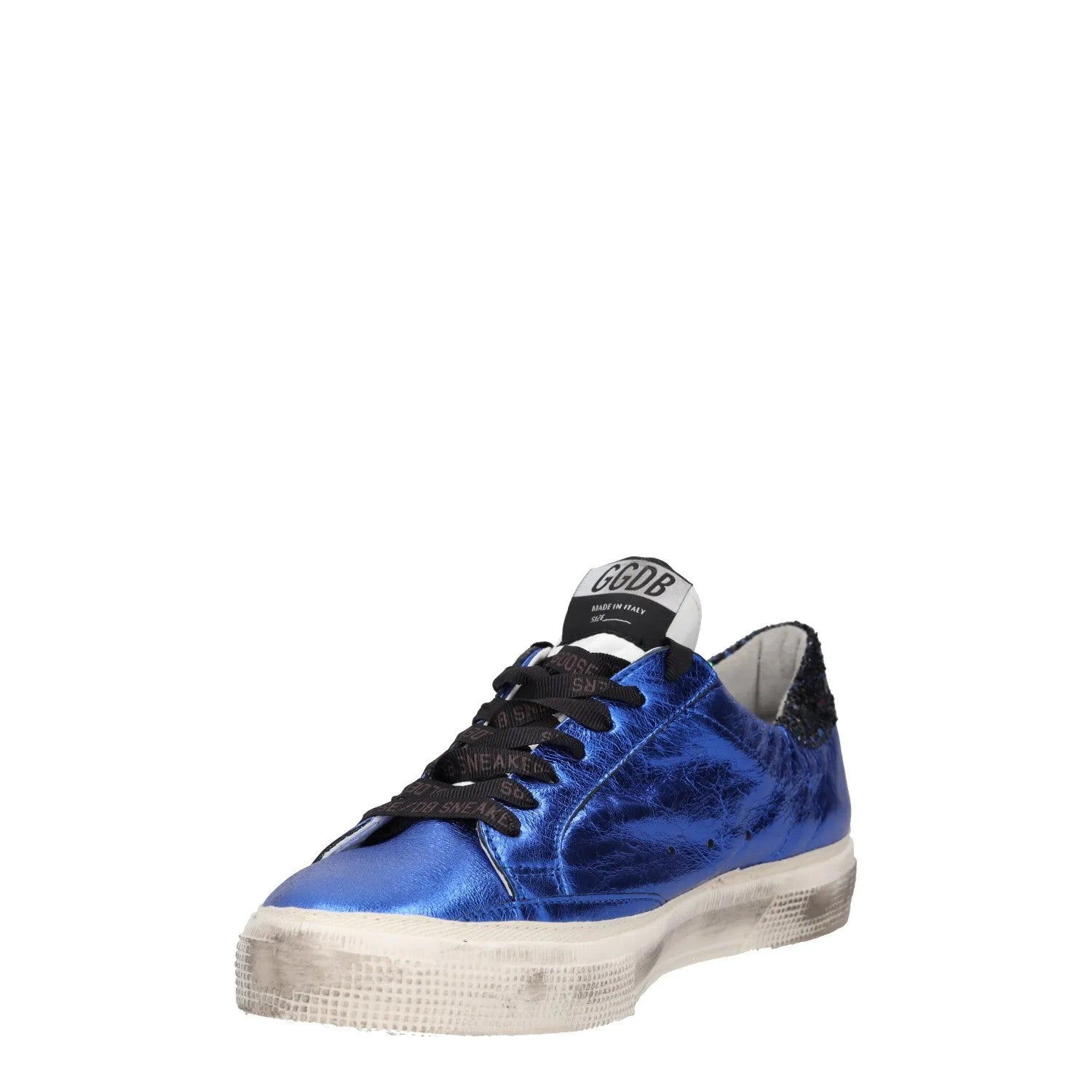 GOLDEN GOOSE Womens Blue White Leather Low Top Lace Up Star UK 8 RRP 485 — View 3