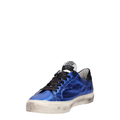 GOLDEN GOOSE Womens Blue White Leather Low Top Lace Up Star UK 8 RRP 485 — View 3