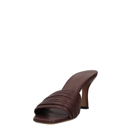 NEOUS Womens Brown Leather Mule Heel Comfort Ruched Slip On UK 7 RRP 586 — View 3