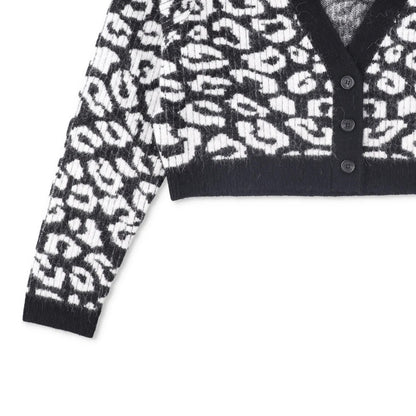 J.LINDEBERG Womens Mallory Cropped Cardigan Black White Long Sleeve XL RRP 190 — View 3
