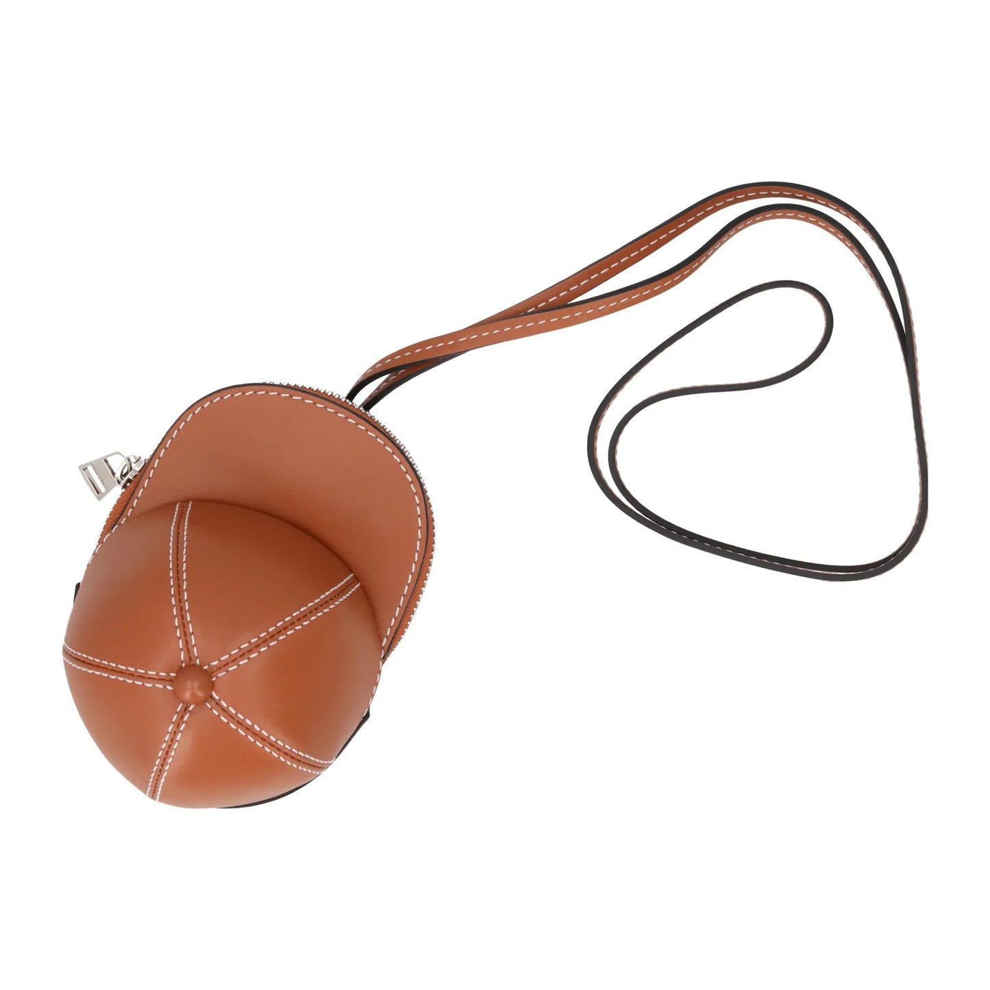 J.W. ANDERSON Womens Nano Cap Crossbody Bag Leather Pecan Size S RRP 295 — View 8
