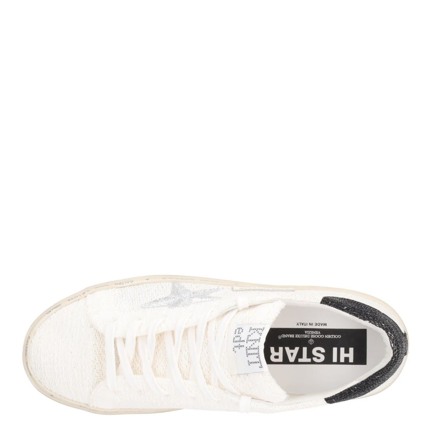 GOLDEN GOOSE Womens Trainers White Black Leather Low Top Lace Up UK 4 RRP 485 — View 7