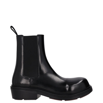 BOTTEGA VENETA Womens Chelsea Ankle Boot Vinyl Leather Black UK 6.5 RRP 1445