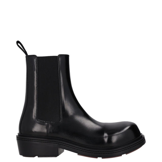 BOTTEGA VENETA Womens Chelsea Ankle Boot Vinyl Leather Black UK 6.5 RRP 1445