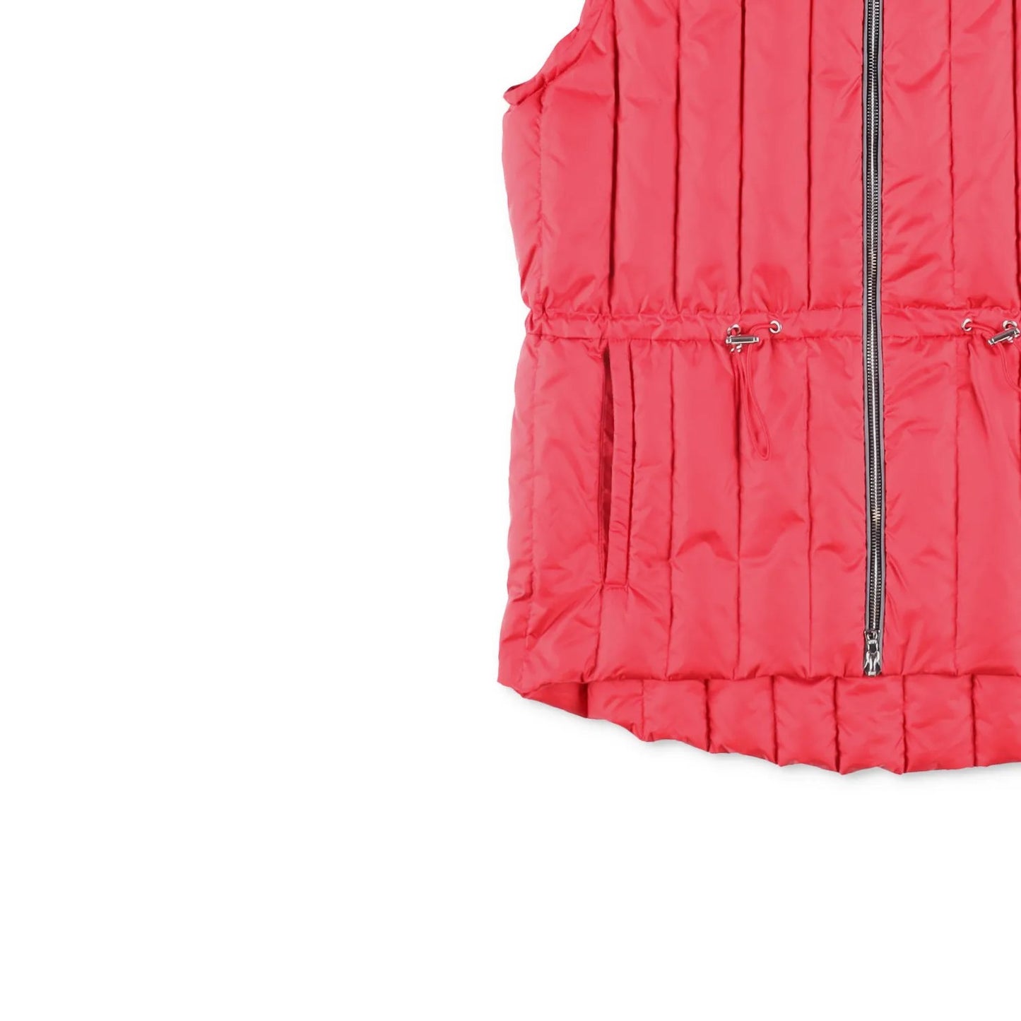 IENKI IENKI Womens Quilted Gilet Nylon Red Zip Sleeveless Size NIA RRP 300 — View 3