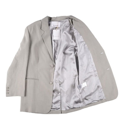 FRANKIE SHOP Womens Aiden Single Breasted Blazer Linen Sage Size S RRP 350 — View 8