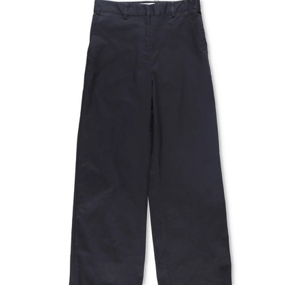 MATTEAU Womens Straight Twill Wide Leg Trousers Black Cotton Blend Size 3 RRP520 — View 3