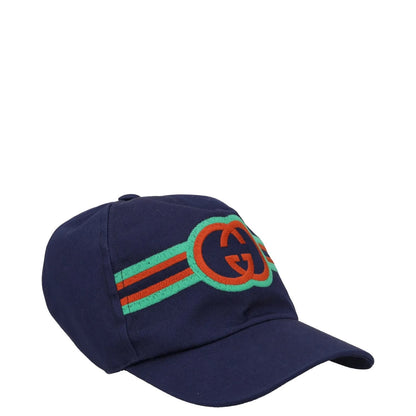 GUCCI KIDS Unisex Large Logo Baseball Hat Blue Red Green Cap Size S RRP 240