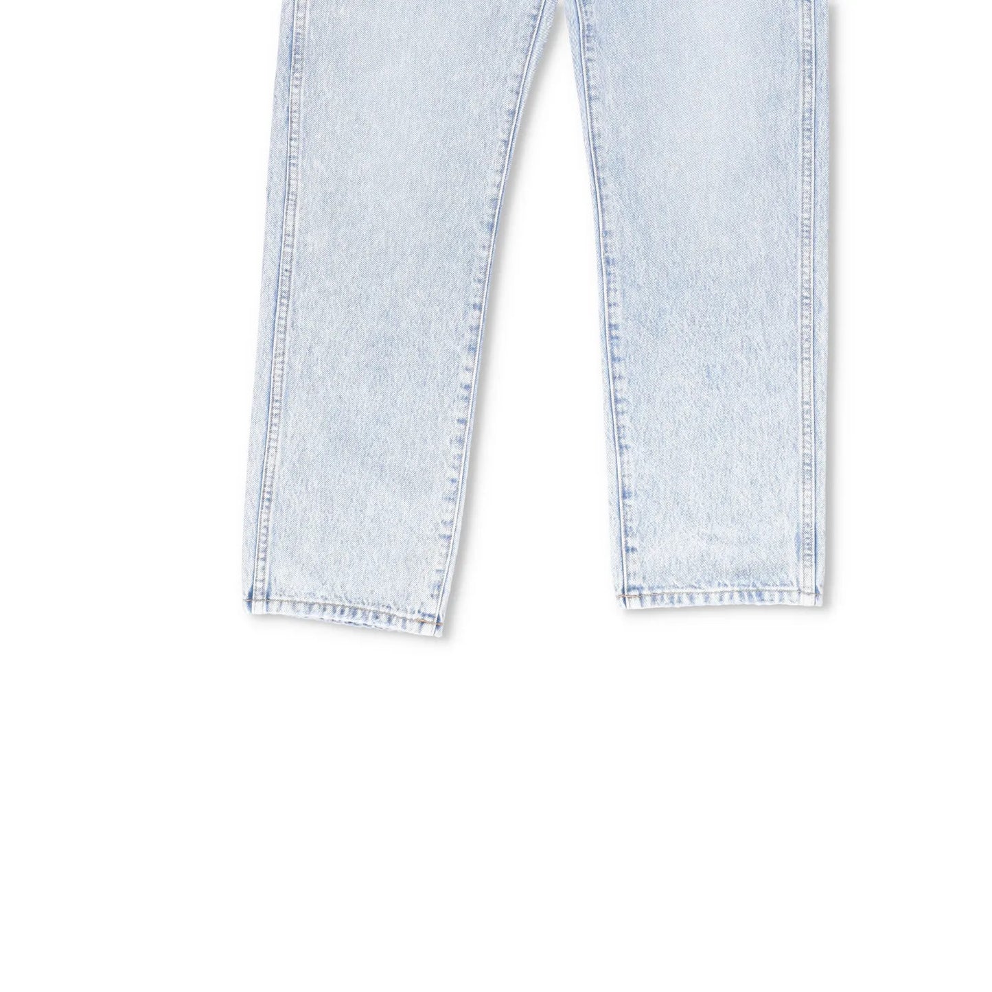 KHAITE Womens Straight Denim Jeans Light Wash Blue Button Comfort Size 28 RRP450 — View 4