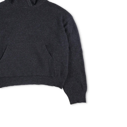 NANUSKHA Womens Cropped Hoodie Grey Front Pocket Pullover Size S RRP 320 — View 4