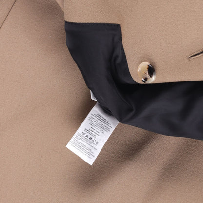 BOTTEGA VENETA Womens Long Beige Wool Coat Double Breasted Size 38 RRP 3500 — View 9