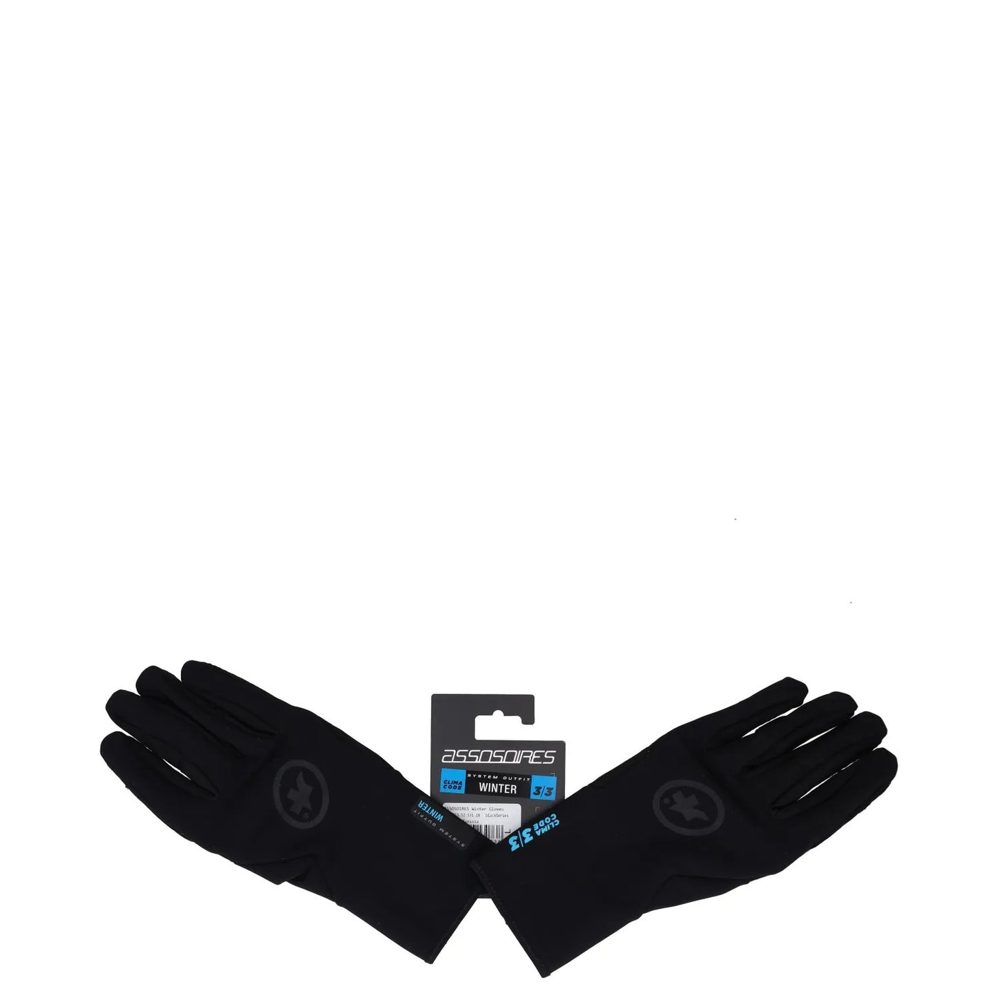 ASSOS Cycling Mens Black Series Gloves Silicone Grip Size L RRP 131 — View 5