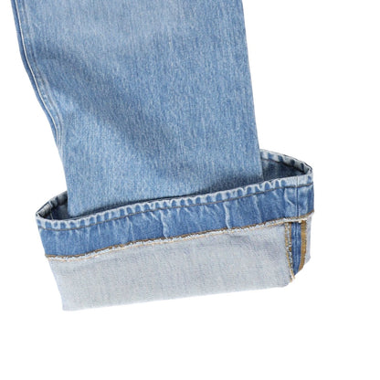 AARON ESH Mens Puddle Jean Blue Wash Flared Relaxed Fit High Rise Size 36 RRP403 — View 10