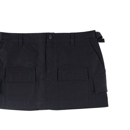 WARDROBE NYC Womens Cargo Mini Skirt Black  Cotton Twill Short Buttoned M RRP575 — View 6