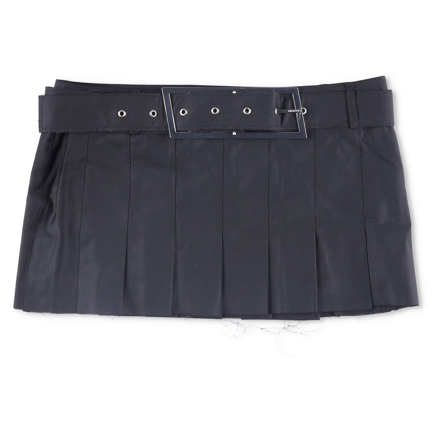 16ARLINGTON Womens Nimue Mini Skirt Pleated Black with Belt Size 10 RRP 700