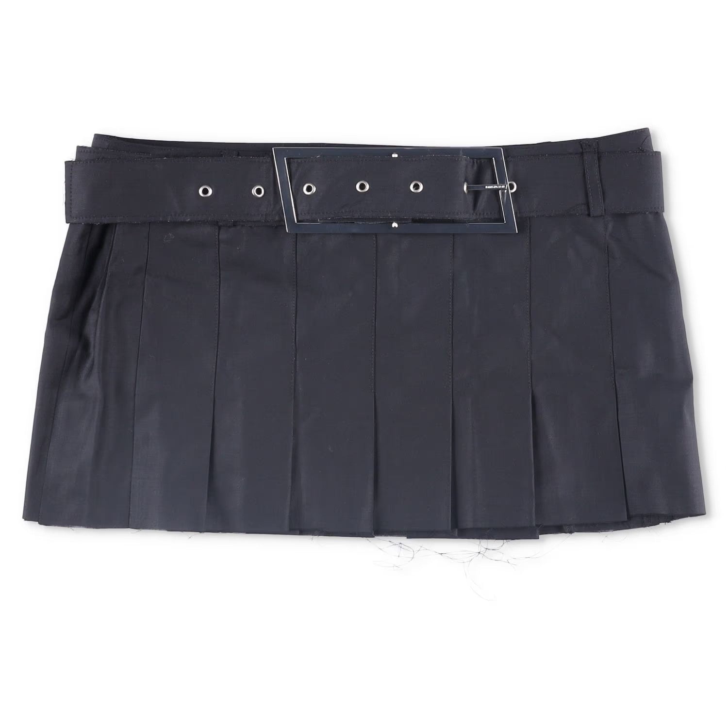 16ARLINGTON Womens Nimue Mini Skirt Pleated Black with Belt Size 10 RRP 700