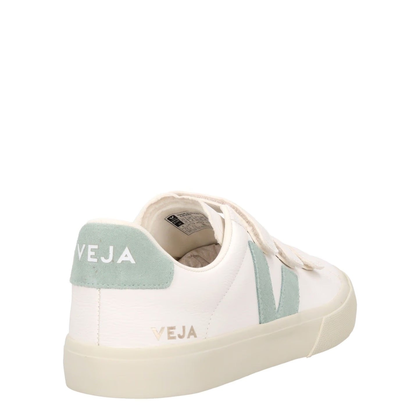 VEJA Womens Recife Trainers White Matcha Leather Low Tops Lace Up UK 2 RRP 160 — View 6