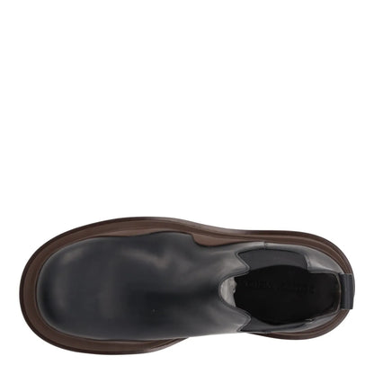 BOTTEGA VENETA Womens Chelsea Boots Slip On Black Brown Leather UK 9 RRP 990 — View 7