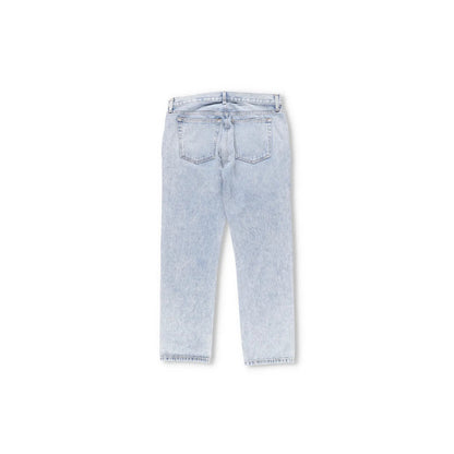 KHAITE Womens Straight Denim Jeans Light Wash Blue Button Comfort Size 28 RRP450 — View 9