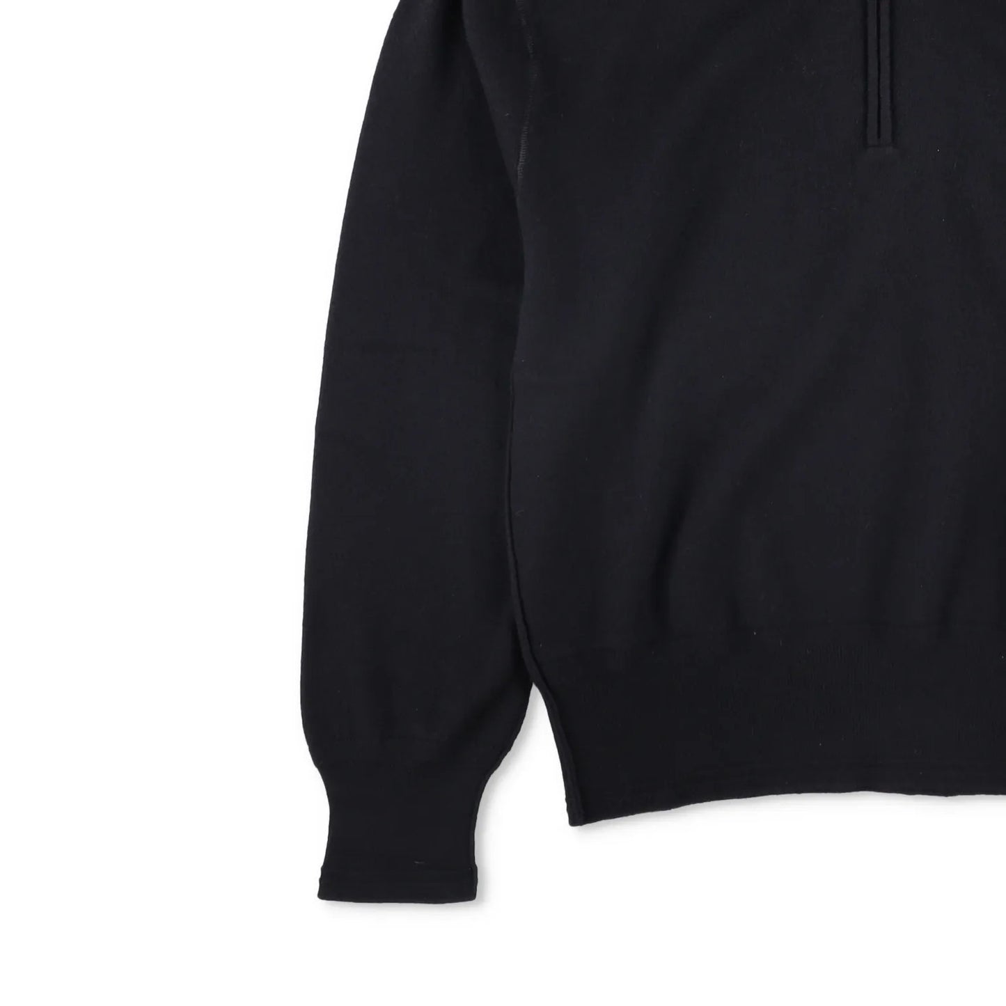 BURBERRY Mens Hoodie Quarter Zip Hooded Long Sleeve Black Wool Pullover S RRP990 — View 3