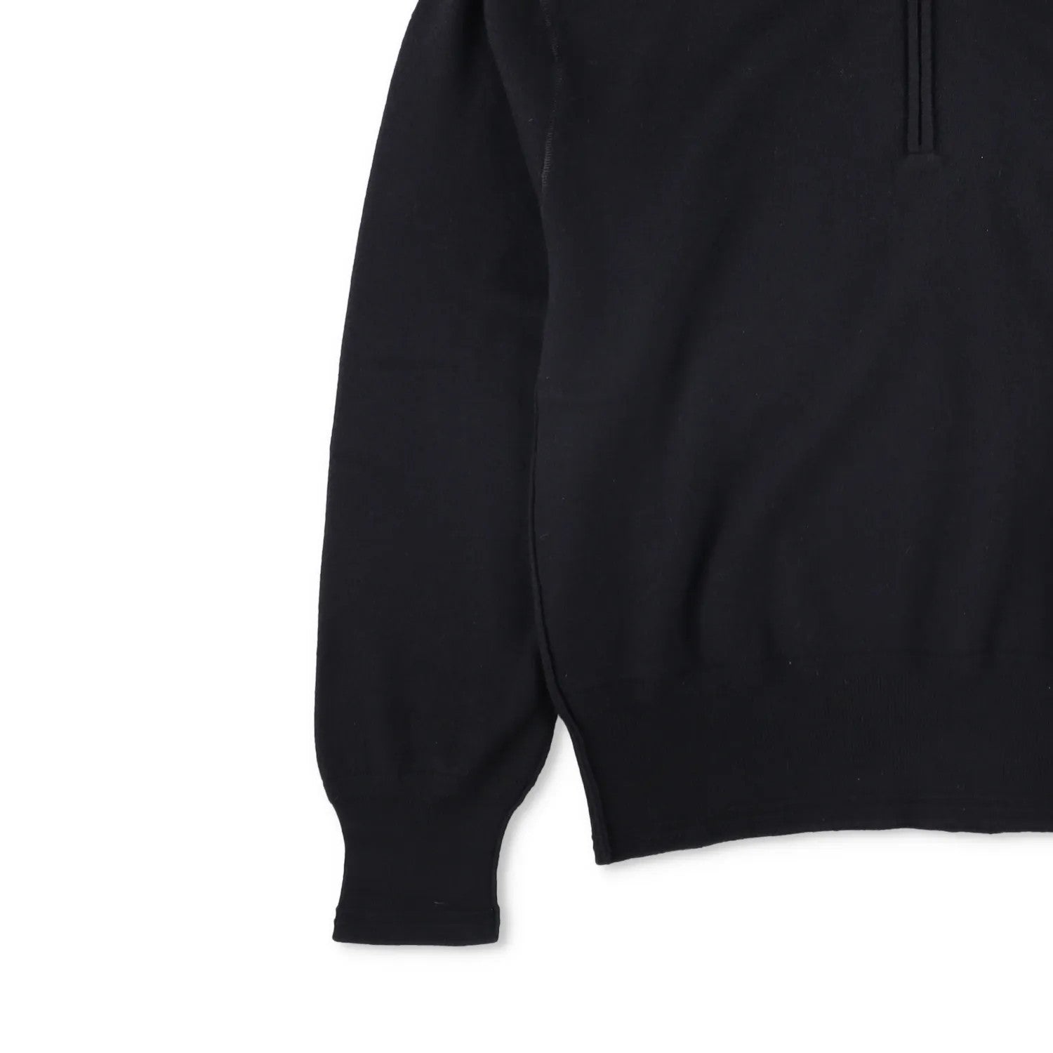 BURBERRY Mens Hoodie Quarter Zip Hooded Long Sleeve Black Wool Pullover S RRP990 — View 3