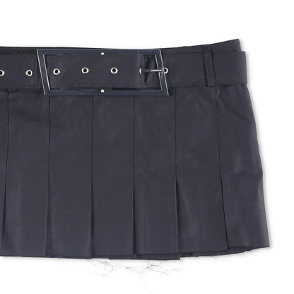 16ARLINGTON Womens Nimue Mini Skirt Pleated Black with Belt Size 10 RRP 700 — View 4