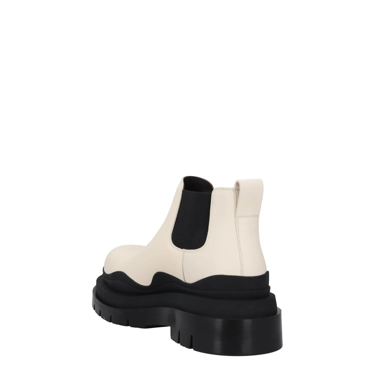BOTTEGA VENETA Mens Chealsea Boots White Black Leather Slip On UK 10 RRP 1010 — View 5