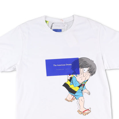 CONNER IVES Mens Short Sleeve Crew Neck T Shirt Logo White Cotton M RRP 145 — View 2