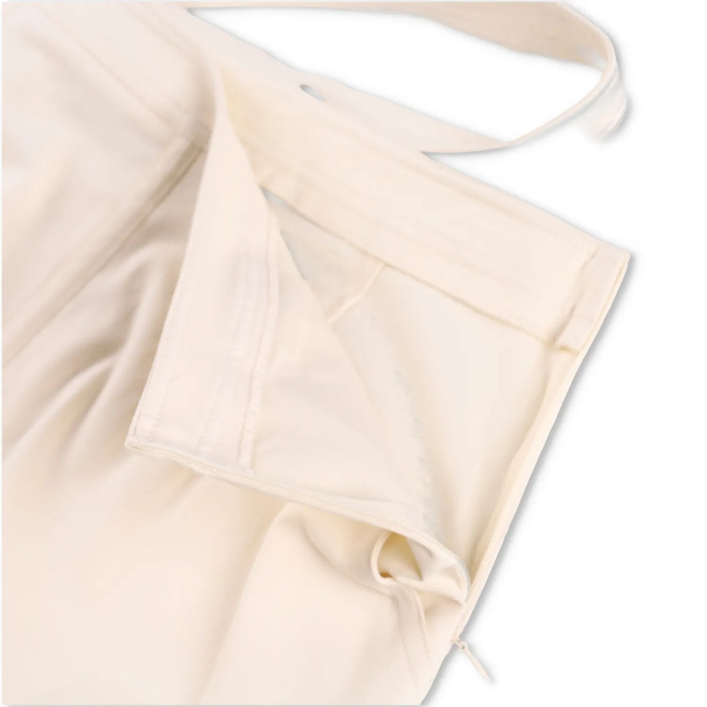 ANDREADAMO Womens Midi Skirt Double Belt White Tie Closure Size L RRP 480 — View 9