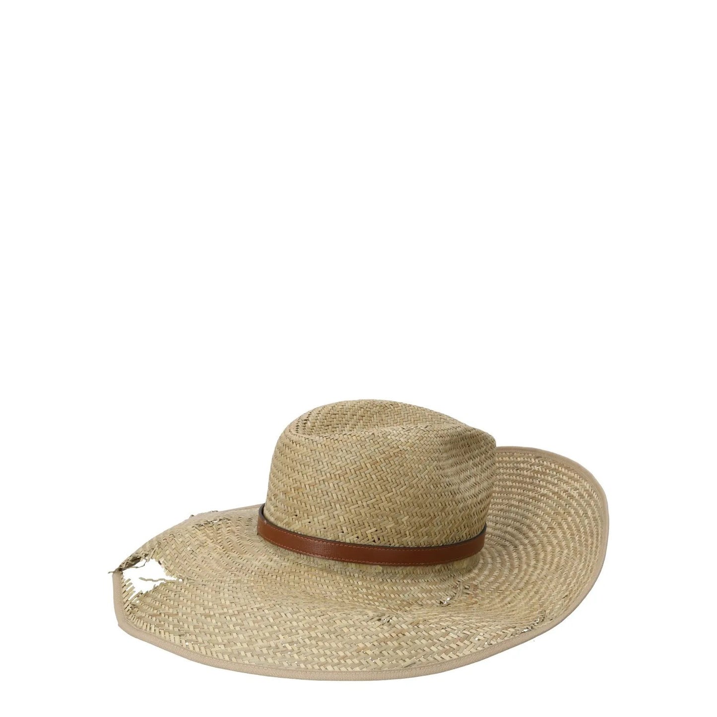 GUCCI Womens Straw Mora Hat Neutrals Fedoras Cotton Blend Size M RRP 435 — View 3