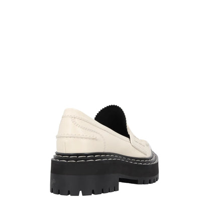 PROENZA SCHOULER Womens White Leather Platform Loafers Slip On UK 4.5 RRP 810 — View 6