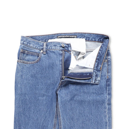 ALEXANDER WANG Womens Blue Denim Jeans Relaxed Straight Leg Size 27 RRP 445 — View 6