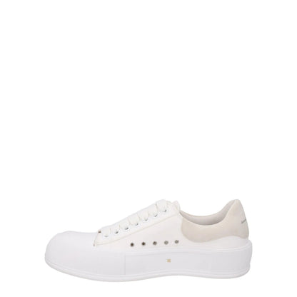 ALEXANDER MCQUEEN Womens Deck Contrast Sneakers Fabric Low White EU 40 RRP 370 — View 4