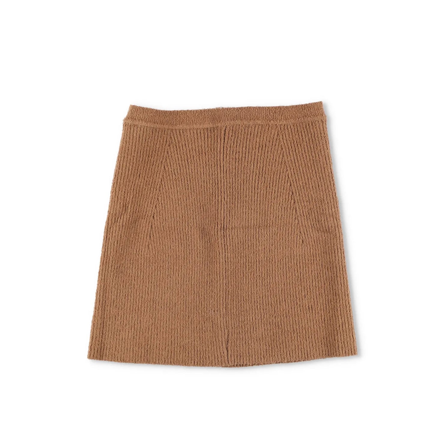 WARDROBE NYC Womens Knit Mini Skirt Brown Stretch Pullover Size L RRP 285 — View 4