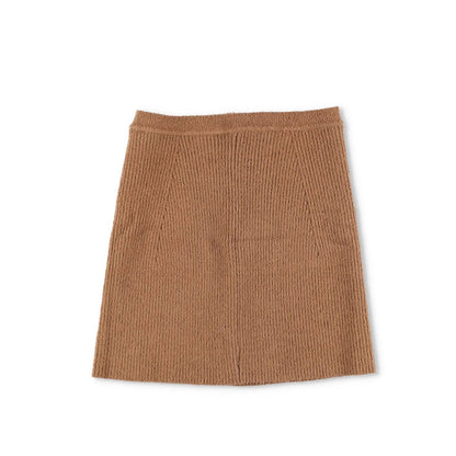 WARDROBE NYC Womens Knit Mini Skirt Brown Stretch Pullover Size L RRP 285 — View 4