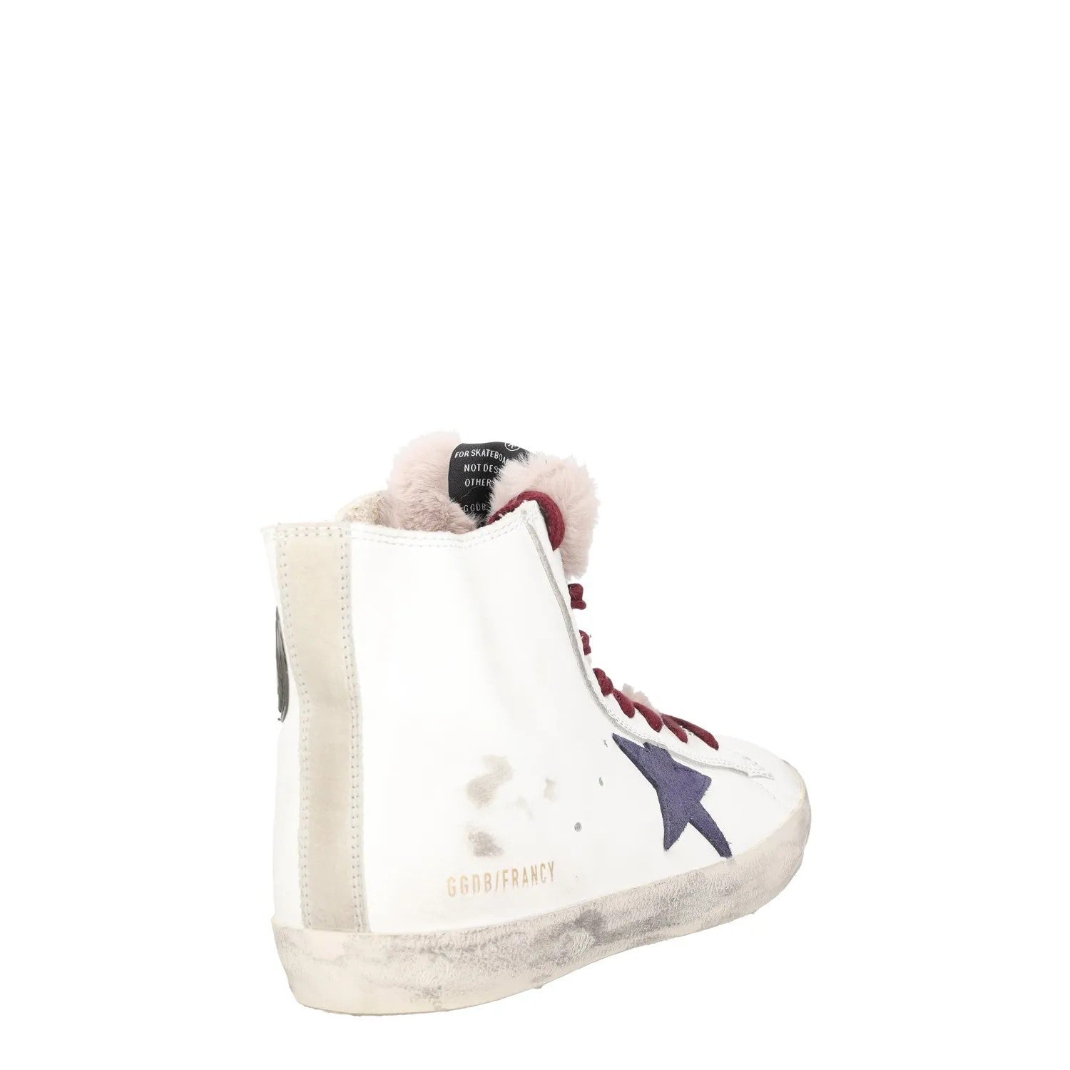 GOLDEN GOOSE Womens Trainers White Leather Lace Up High Top UK 7 RRP 485 — View 6