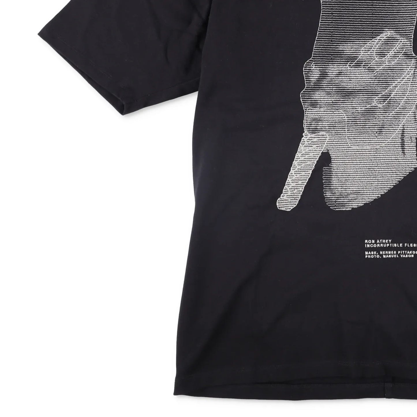 RICK OWENS Mens T-Shirt  Ron Jumbo Short Sleeve Crew Neck Black Size M RRP 585 — View 3