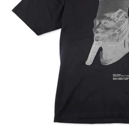 RICK OWENS Mens T-Shirt  Ron Jumbo Short Sleeve Crew Neck Black Size M RRP 585 — View 3