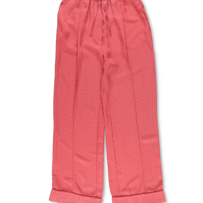 SLEEPER Women Sleeper Pastelle Oversized Jacquard Pyjama Pants Red XXS/XS RRP215 — View 3