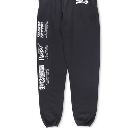 RUSSELL Mens Joggers Black Pockets White Writing Sweatpants Size M RRP 120 — View 3
