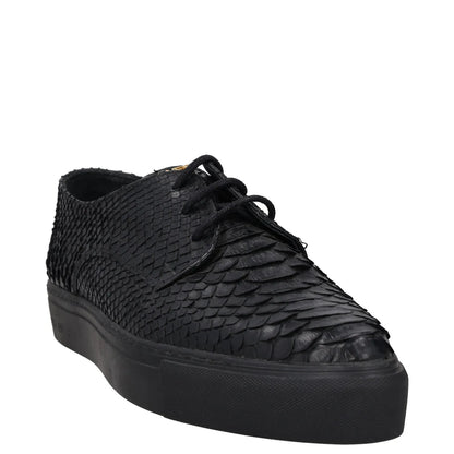 SWEAR Mens Shoes Black Leather Croc Detail Casual Sneaker Low Top UK8 RRP 250 — View 2