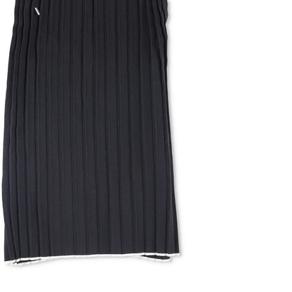 JACQUEMUS Women La Haut Maille Plisse Blouse Black Knit Pleated Square 40 RRP275 — View 4
