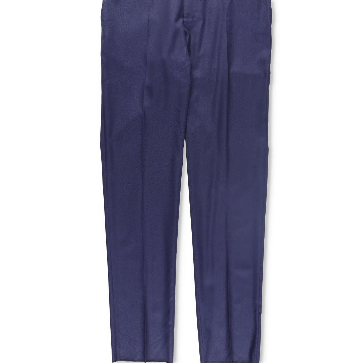 CANALI Mens Chino Trousers Wool Blue Pleated Slash Pockets Size 6 R RRP 250 — View 3