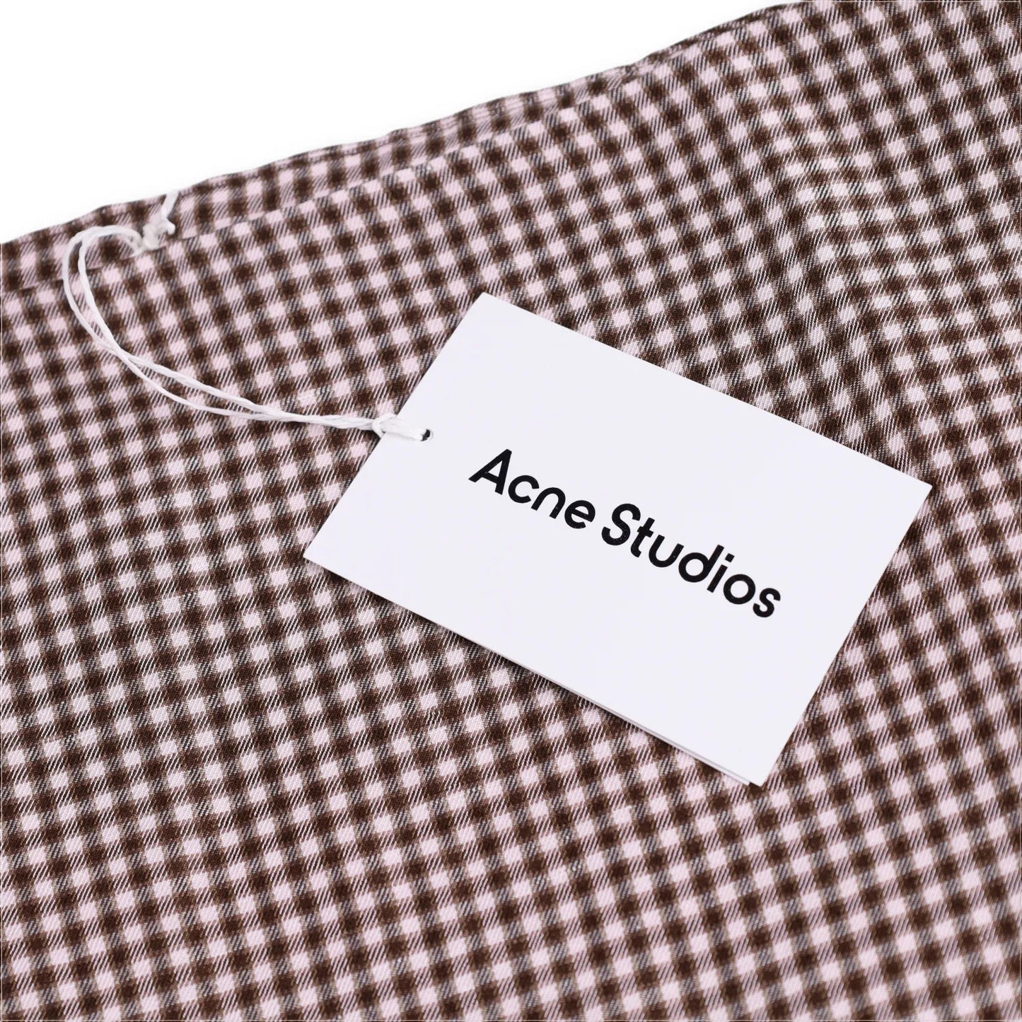 ACNE STUDIOS Womens Irella Short Skirt Checked Multicoloured Mid Waist 42 RRP245 — View 6