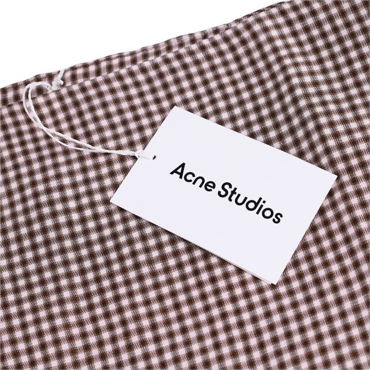 ACNE STUDIOS Womens Irella Short Skirt Checked Multicoloured Mid Waist 42 RRP245 — View 6