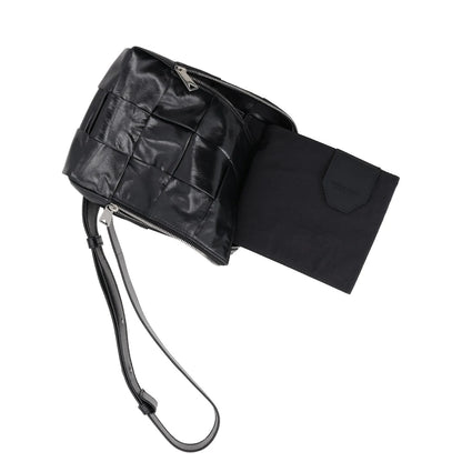 BOTTEGA VENETA Mens Intreccio Cassette Sling Crossbody Bag Black S RRP 1710 — View 5