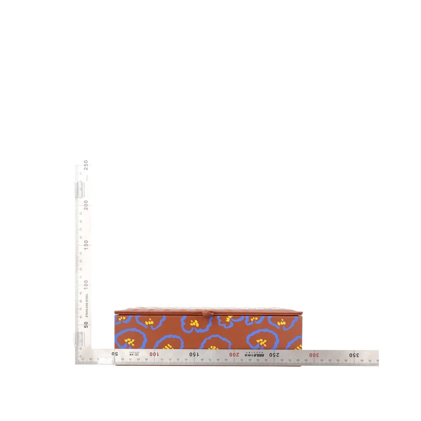 AUDEPART Jewellery Box Brown Leather All Over Print Rectangle Size 95 RRP 250 — View 7