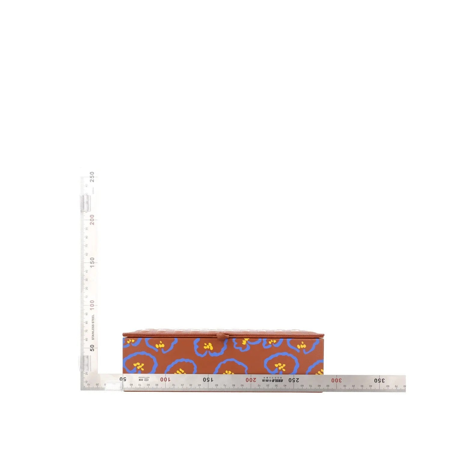 AUDEPART Jewellery Box Brown Leather All Over Print Rectangle Size 95 RRP 250 — View 7