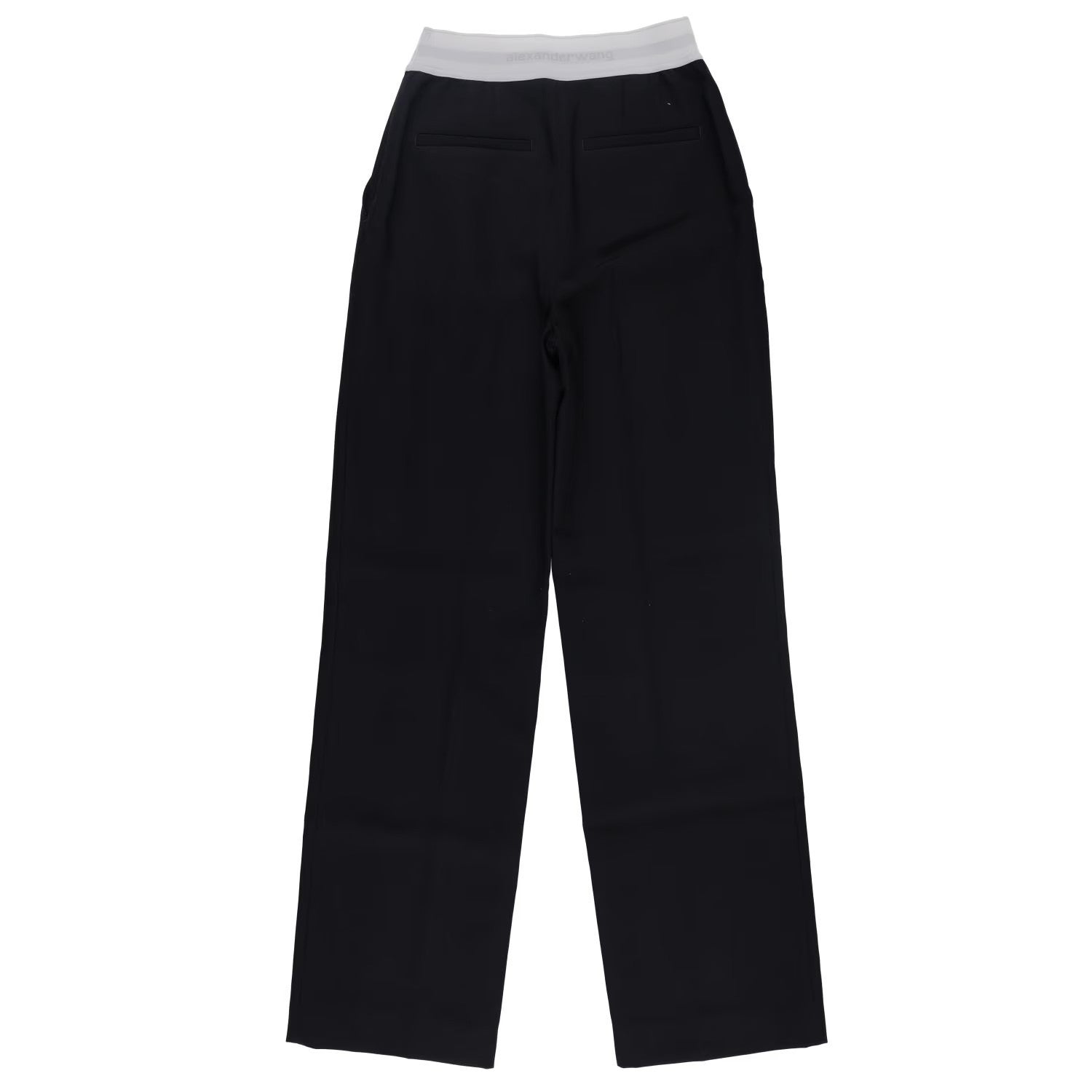 ALEXANDER WANG Womens High Waisted Pleated Trouser Logo Elastic Black 2 RRP 595 — View 10